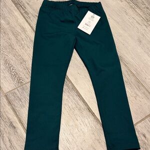 Athletic Works Deep Green WARM Leggings 4/5 NWT